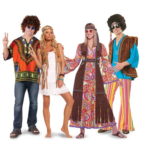 Peace And Love Hippie Costume For Adults Costumes Halloween Costumes And Hippie Costume
