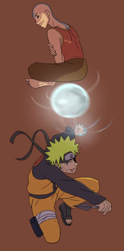 Aang And Naruto By Narutoxavatartla On Deviantart