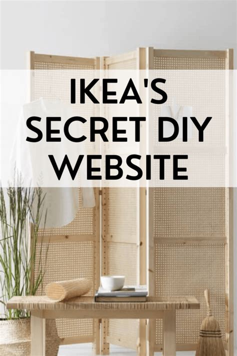 A Room Divider With The Words Ikeas Secret Diy Website