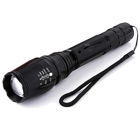 Tactical Led Flashlight With Strobe Light Mode And Zoom Tk120x