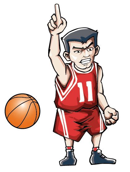 Cartoon Basketball Player Vector Free Download