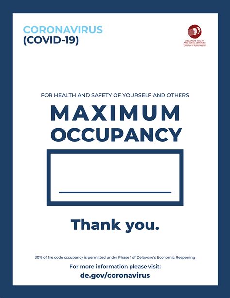 Capacity of laboratory testing, the health system and public health to respond. Printable Signs - Delaware's Coronavirus Official Website