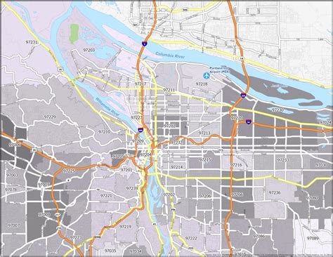 Portland Zip Code Map Gis Geography
