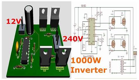 TL494 1000W Power Inverter Circuit video tutorial (12 - 220V) - YouTube