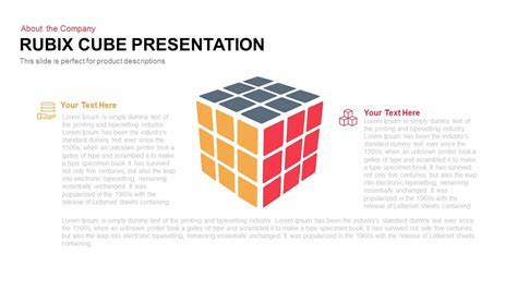 Make sure all faces have the right color, and then hold the cube with the red side facing you and the green side on top. Rubik's Cube PowerPoint Presentation Template & Keynote Slide