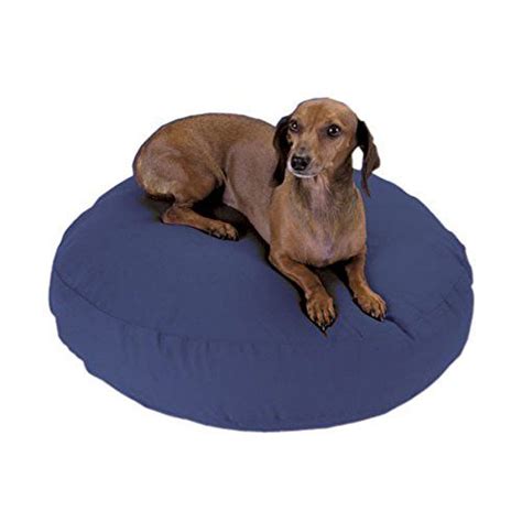 Snoozer Round Pillow Pet Bed Round All Fabric X Large Navy Animal