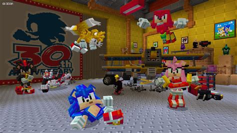 Minecraft Sonic The Hedgehog Dlc Arrives To Celebrate 30th Year