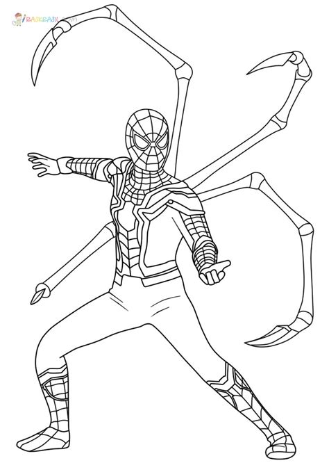 Iron Spider Man Pages Coloring Pages