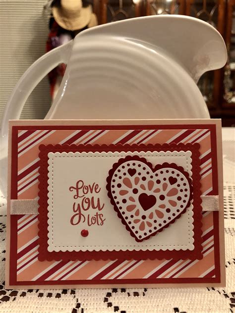 I Am Really Enjoying This From My Heart Suite From Stampin Up I Made
