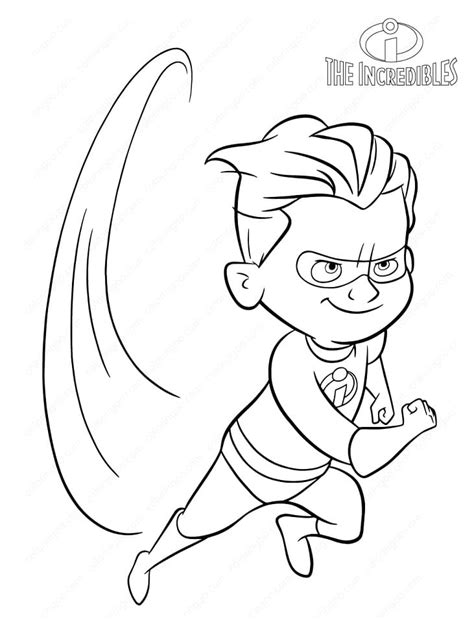 The Incredibles Dash Parr Coloring Page Download Print Or Color