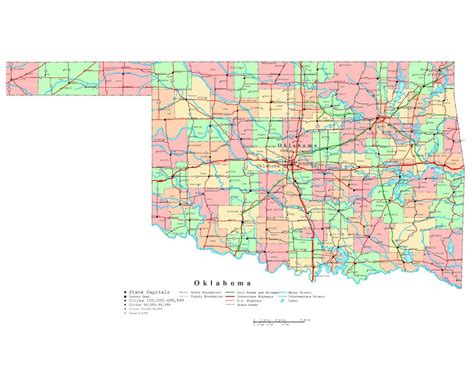 Maps Of Oklahoma Collection Of Maps Of Oklahoma State Usa Maps Of