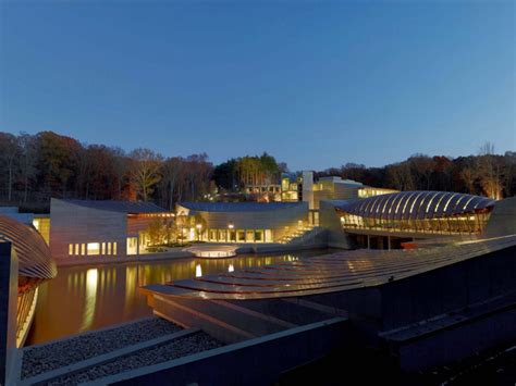 This museum was founded by alice walton, designed by moshe. » Crystal Bridges Museum store by Marlon Blackwell ...