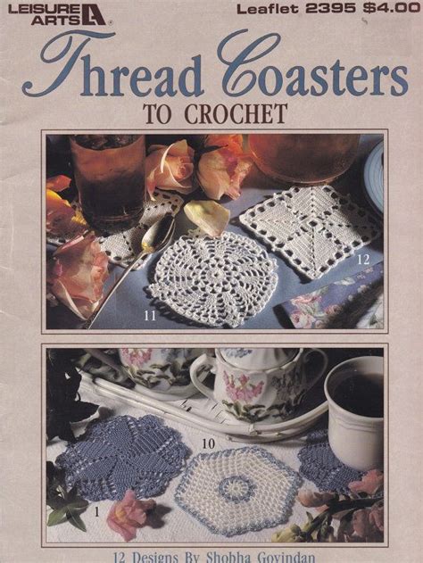 The Cover Of Threadd Coasters To Crochet