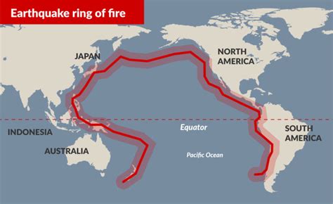 The 'ring of fire', also called 'the pacific ring of fire' is a horseshoe shaped region in the pacific ocean that extends from south america and north america to eastern asia, australia and new zealand. The Pacific's Ring Of Fire Is On Fire! | Beyond Infinity ...