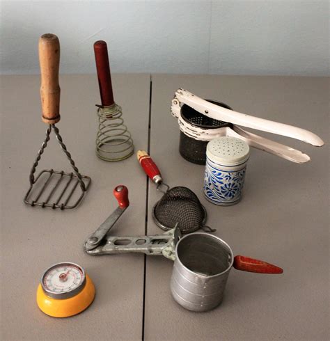 Vintage Kitchen Utensil Tools Rustic Primitive