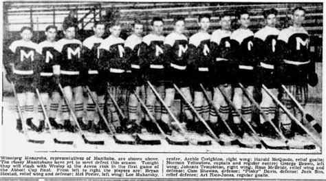 1931 32 Winnipeg Monarchs Season Ice Hockey Wiki Fandom