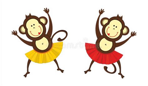 Dancing Cartoon Monkeys