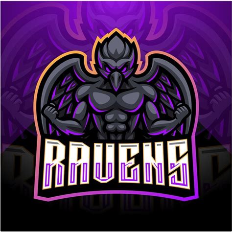 Raven Esport Mascot Logo Design By Visink Thehungryjpeg