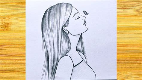 How To Draw A Beautiful Girl Easy Drawings For Beginners Drawings