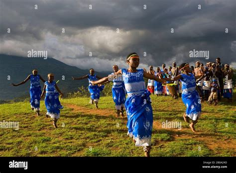 Rwanda Virunga Area Local Dance Group Performing Traditional Dances
