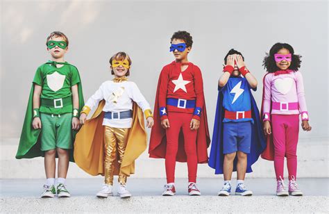 Superhero Kids Aspiration Imagination Playful Fun Concept Goflatpacks