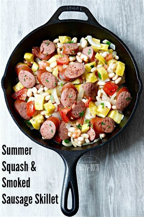 Here's a great summer sausage recipe that you can make right in the kitchen without resorting to a 1 tablespoon whole mustard seed. Summer Squash and Smoked Sausage Skillet - Easy 15-minute one pan meal that is perfect for busy ...