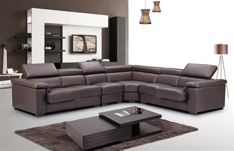 sectional brown sectional microfiber sectionals sofa leather modern claude tan living furniture