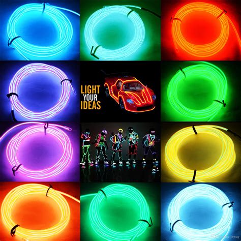 Shop target for neon style lights novelty lighting you will love at great low prices. 2015 HOT 5M Flexible Neon LED Light Glow EL Wire String ...