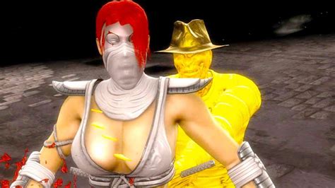Mortal Kombat All Fatalities X Rays On Pennywise Skarlet Costume Mod K Ultra Hd Gameplay