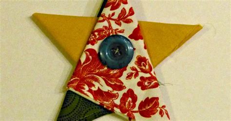 Felicity Quilts Tutorial Folded Fabric Star Ornaments