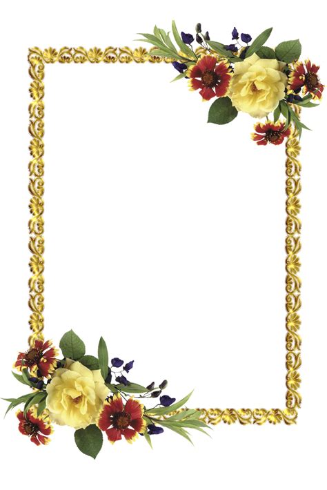 Frames Png Oval Com Flores Central Photoshop Bordes Y Marcos Marcos