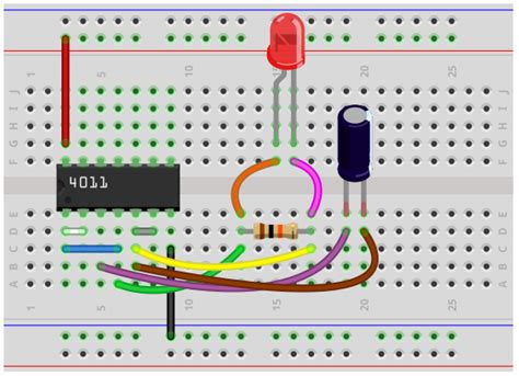 How To Build An Astable Multivibrator Circuit With A 4011 Nand Gate Chip