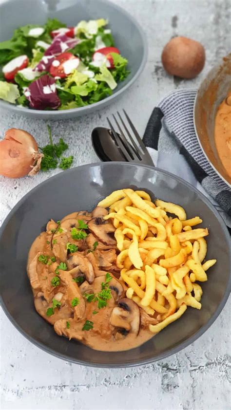 Geschnetzeltes Züricher Art mit Spätzle