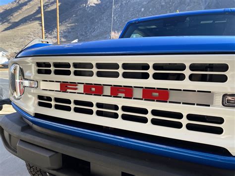 Diy Budget Heritage Grill W Ford Lettering Bronco6g 2021 Ford