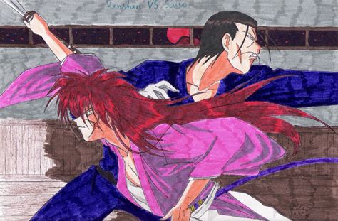 Kenshin Vs Saitoh Rurouni Kenshin Fan Art 8929080 Fanpop