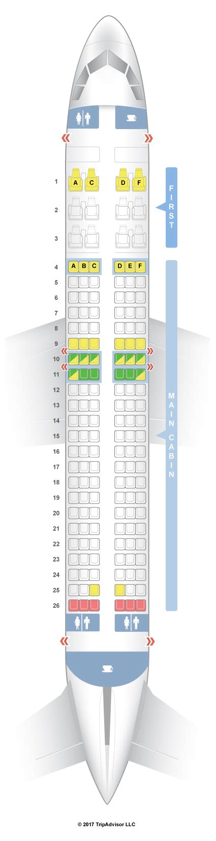 Seatguru Seat Map American Airlines Airbus A320 320