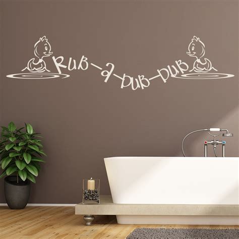 Rub A Dub Dub Wall Sticker Bathtub Wall Art