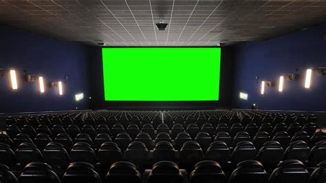 Cinema Movie Theater Movie House With Green Screen