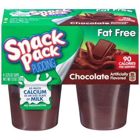 Snack Pack Fat Free Chocolate Pudding 325 Oz Instacart