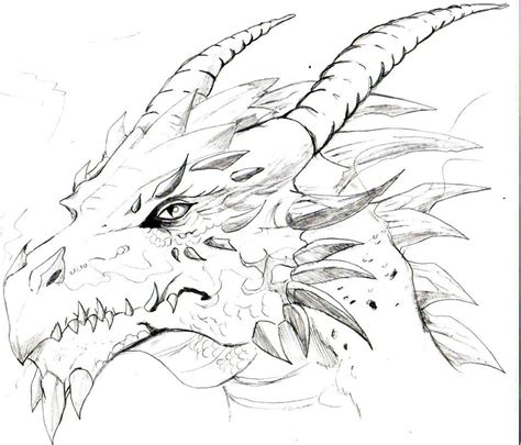 Cool Dragon Drawing We Heart It Dragon