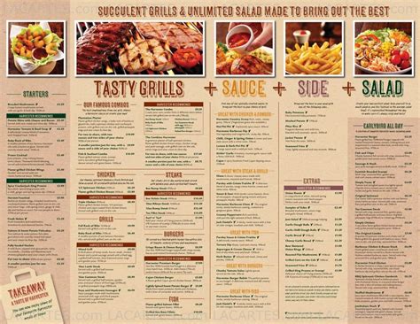 If you are going to be working in a restaurant, it is important that you understand the menu. #6 of 10 Price Lists & Menus - Harvester Crawley ...