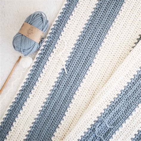 Easy Striped Baby Blanket Crochet Pattern Crochet Life
