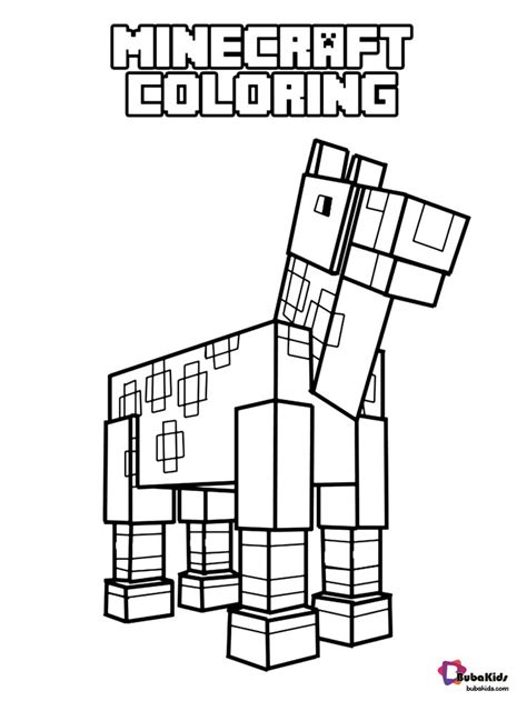 Good Free Coloring Pages Animals Steve Outstanding Minecraft For Kids