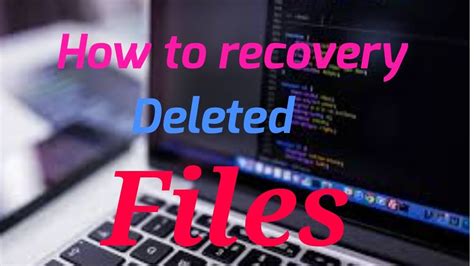How To Recovery Deleted Files Youtube