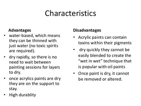 The Different Applications Of Acrylic Paint Painting Facts