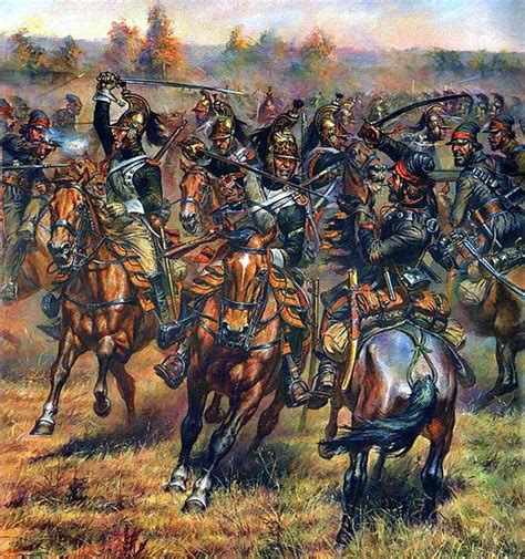 French Dragoons Vs Cossacks 1812 A F Telenik War Art Military