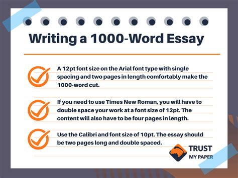 1000 Word Essay A Comprehensive Guide At Trust My Paper