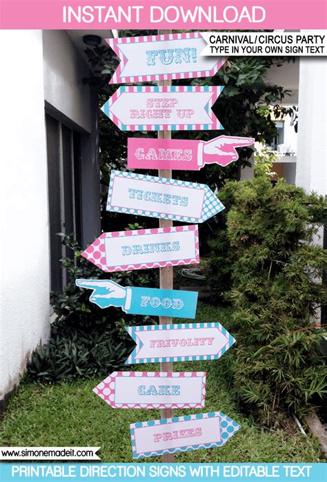 7 Best Images Of Printable Direction Signs Free Printable Carnival