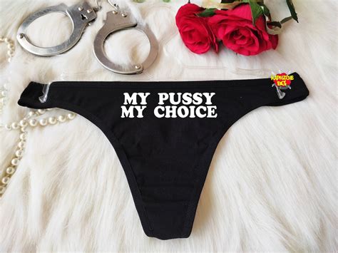 My Pussy My Rules Pantieslesbians Thongblack Sexy Cotton Etsy