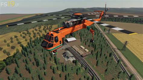 Forestry Helicopter V 10 Fs19 Mods Farming Simulator 19 Mods